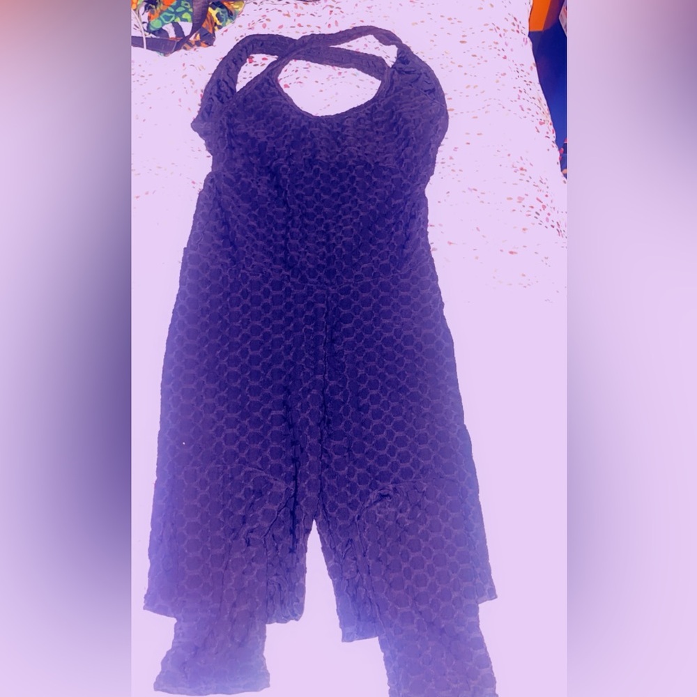 TicTok black and pink pants one piece